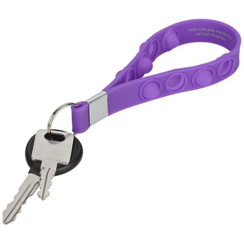 Additional Image 1 - a keychain with a purple strap