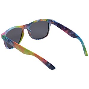 Additional Image 4 - a pair of sunglasses with rainbow colored lenses