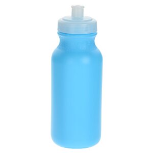 Additional Image 1 - a blue water bottle with a white lid