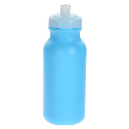 Additional Image 1 - a blue water bottle with a white lid