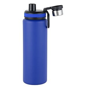 Additional Image 3 - a blue water bottle with a black handle