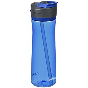 Additional Image 3 - a blue water bottle with a black lid