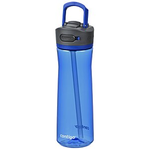 Additional Image 1 - a blue water bottle with a black handle