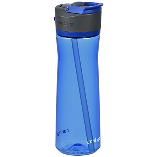 Additional Image 3 - a blue water bottle with a black lid