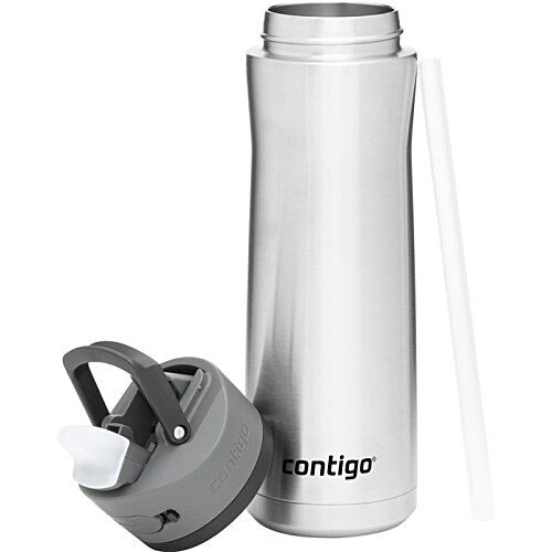 Additional Image 3 - a black and silver thermos
