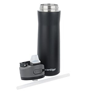 Additional Image 4 - a black and silver thermos