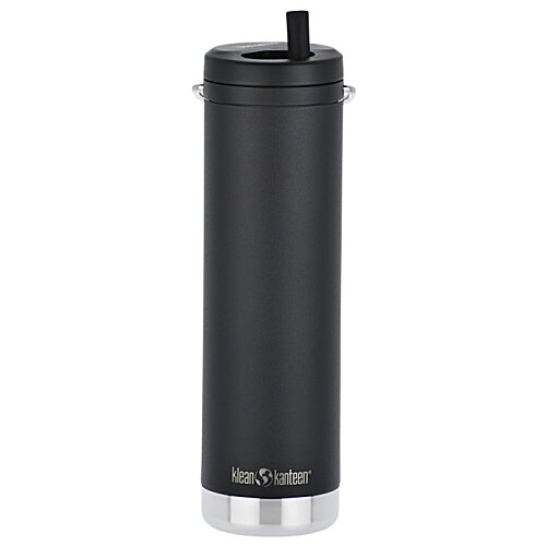 Additional Image 2 - a black and silver water bottle