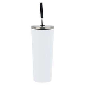 Additional Image 1 - a white toilet brush with a black handle