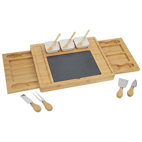 Additional Image 2 - a wooden cutting board with utensils
