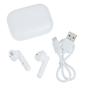 Additional Image 1 - a white object with a cord and earbuds