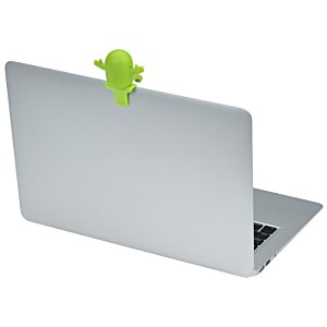 Additional Image 2 - a laptop with a green sticky tape on it