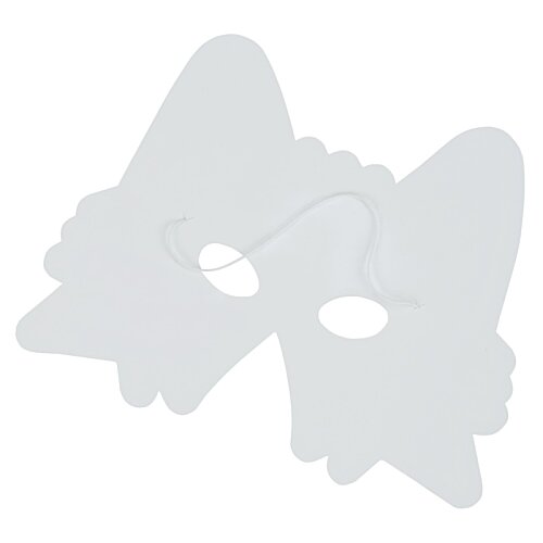 Additional Image 1 - a white mask with a butterfly design