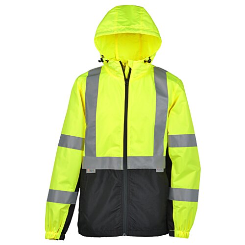 Additional Image 1 - a yellow jacket with grey stripes
