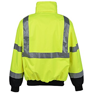 Additional Image 3 - a yellow jacket with grey stripes