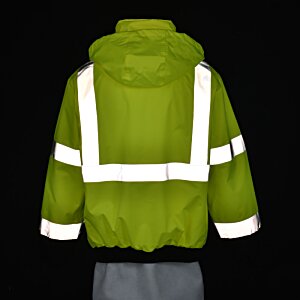 Additional Image 6 - a green jacket with white stripes