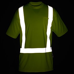 Additional Image 4 - a green shirt with white stripes