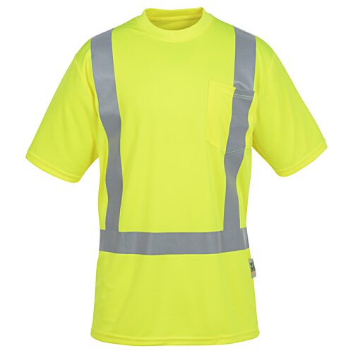Additional Image 1 - a yellow shirt with grey stripes