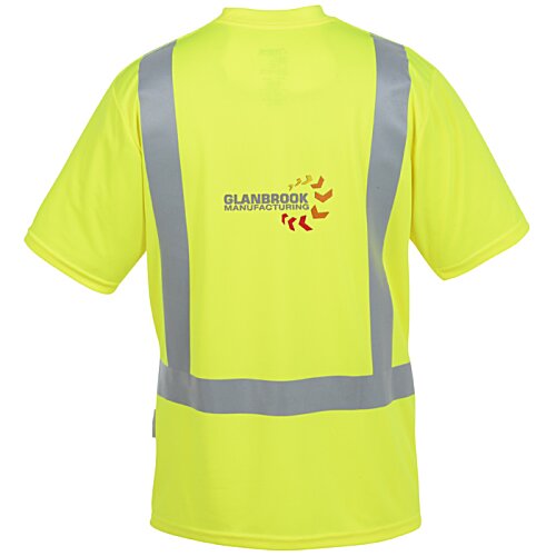 Additional Image 2 - a yellow shirt with grey stripes