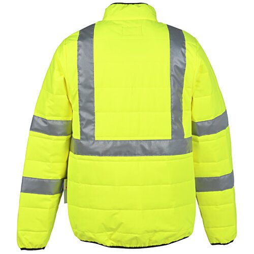 Additional Image 2 - a yellow jacket with reflective stripes