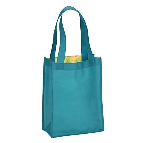 Additional Image 1 - a blue bag with a yellow handle