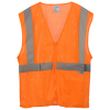 View Image 2 of 6 of Xtreme-Visibility Reflective Zip Mesh Vest