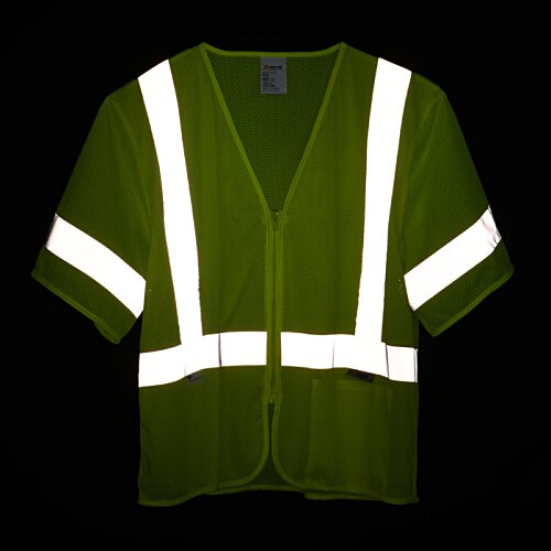 Additional Image 4 - a green and white reflective shirt