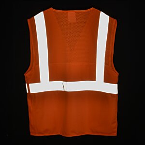Additional Image 5 - a orange vest with white stripes