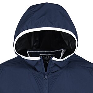 Additional Image 3 - a blue jacket with a white stripe