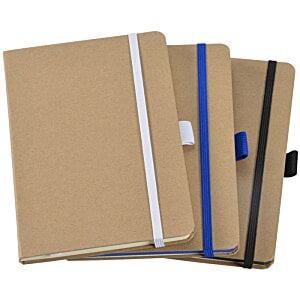 Additional Image 1 - a stack of brown folders with blue band