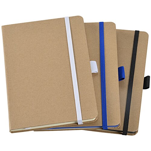 Additional Image 1 - a stack of brown folders with blue band
