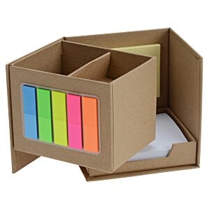 Additional Image 1 - a brown box with colorful stickers