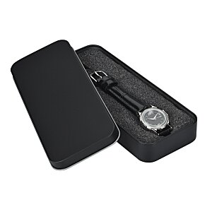 Additional Image 1 - a black case with a silver object in it