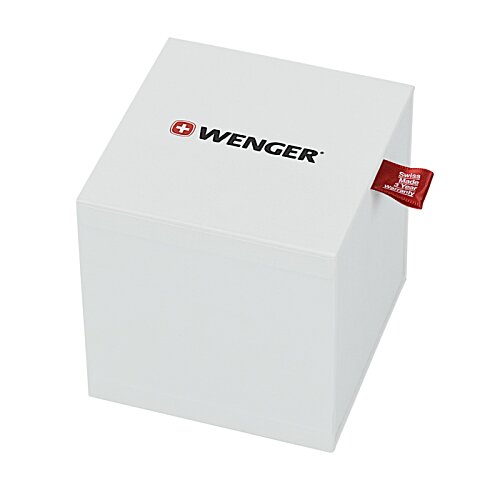 Additional Image 2 - a white cube with a red tag