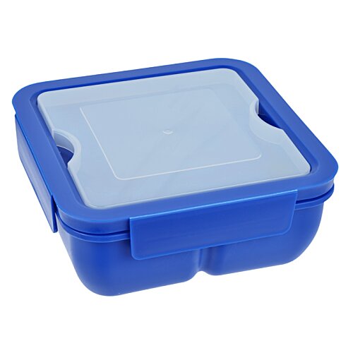 Additional Image 1 - a blue plastic container with a lid