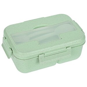 Additional Image 1 - a green plastic lunch box