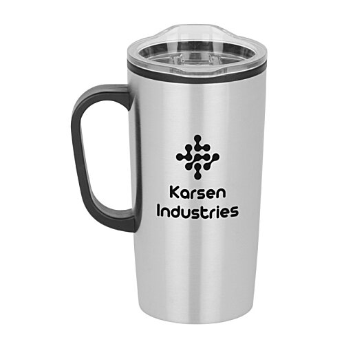 Additional Image 1 - a blue coffee mug with a lid