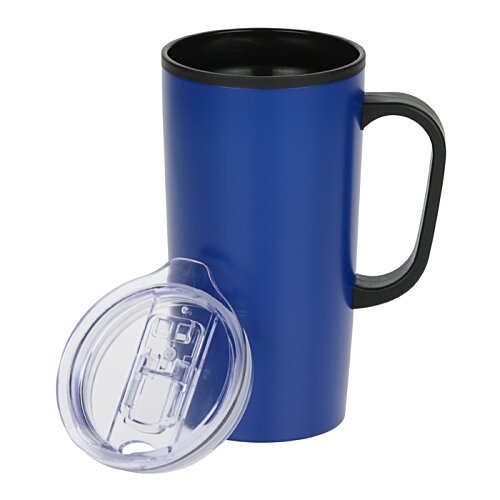 Additional Image 2 - a blue and black coffee mug