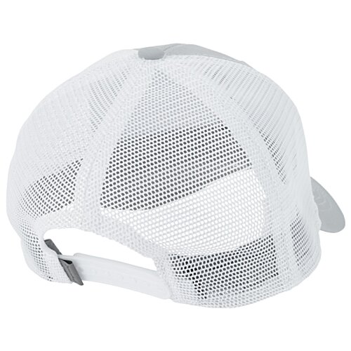 Additional Image 1 - a white hat with a mesh back