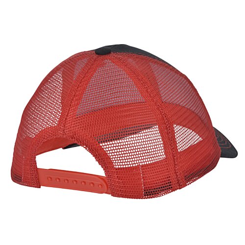 Additional Image 1 - a red hat with a black cap