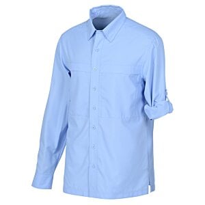 Additional Image 2 - a blue shirt with rolled up sleeves