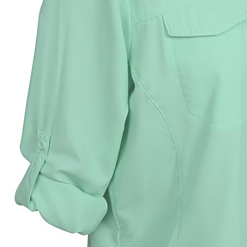 Additional Image 2 - a close up of a green shirt