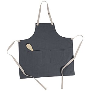 Additional Image 1 - a black apron with a string