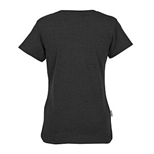 Additional Image 1 - a back view of a blue shirt