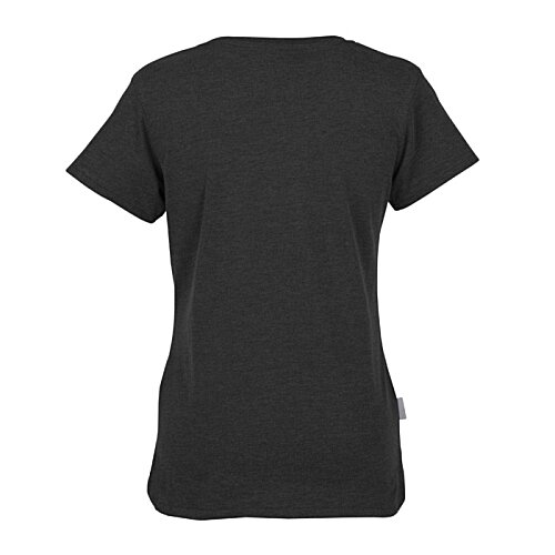 Additional Image 1 - a back view of a blue shirt