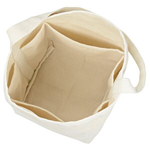 Additional Image 2 - a white fabric bag with a handle