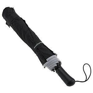 Additional Image 2 - a black umbrella with a black handle
