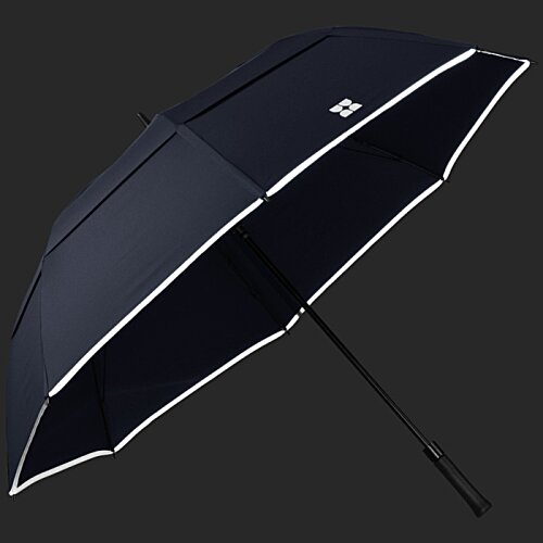Additional Image 4 - a black umbrella with a white border