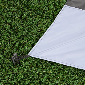 Additional Image 5 - a white and grey kite on grass