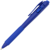 a blue pen with a cap