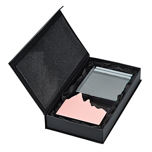 Additional Image 3 - a black box with a pink and grey object in it